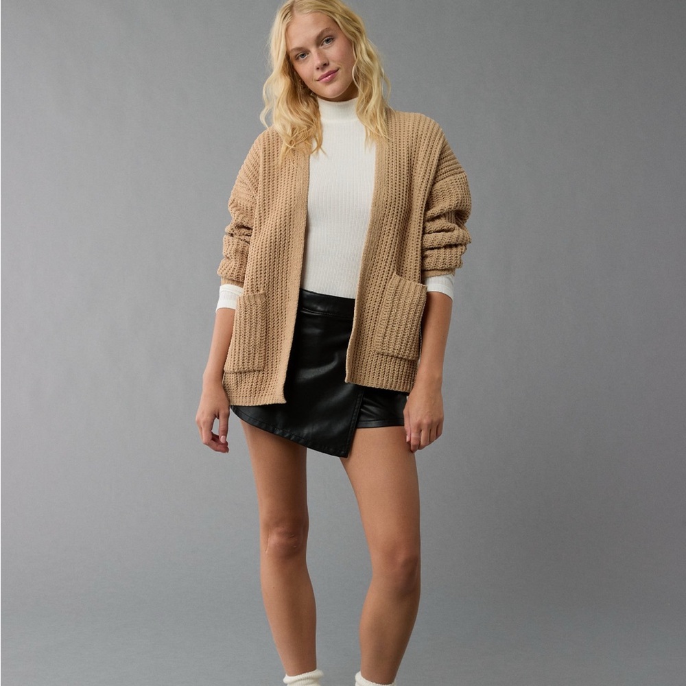 American Eagle Outfitters Tan Cardigan